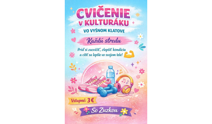 Cvičenie so Zuzkou vo Vyšnom Klátove