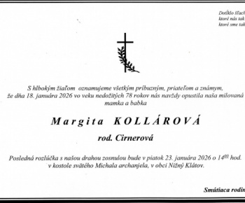 Aktuality / Smútočné oznámenie - foto