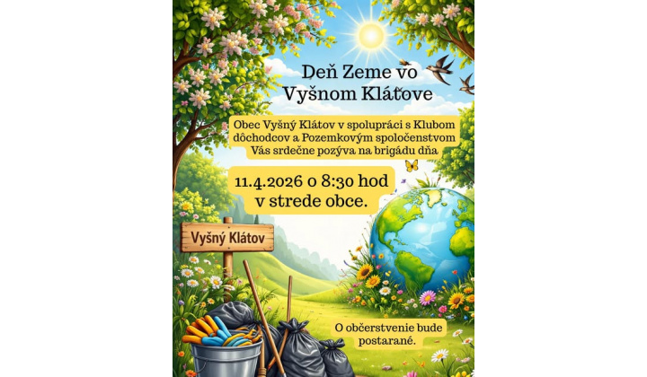 Jarné upratovanie obce - 11. 4. 2026