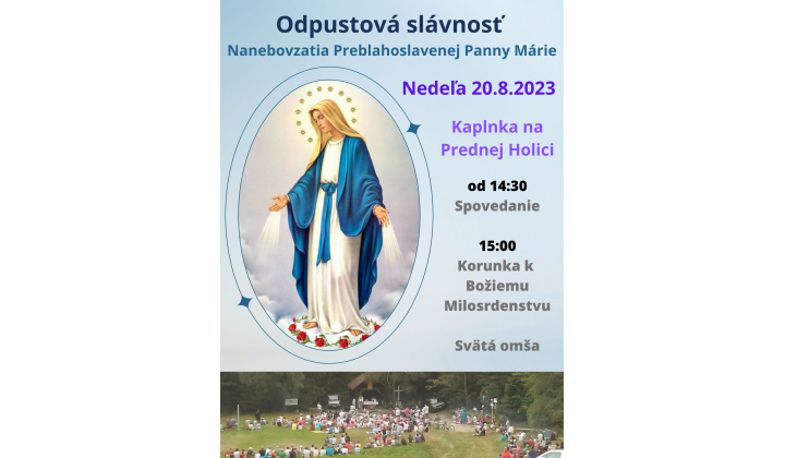 Odpustová slávnosť na Prednej Holici