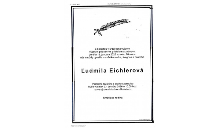 Smútočné oznámenie