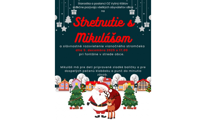 Stretnutie s Mikulášom - 5. 12. 2025