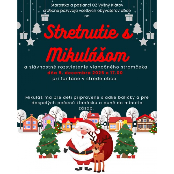 Stretnutie s Mikulášom - 5. 12. 2025