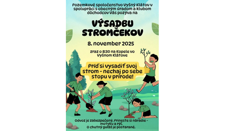 Výsadba stromčekov 8. 11. 2025