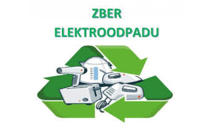 Zber elektroodpadu - 26. 5. 2025 o 9.00 hod.